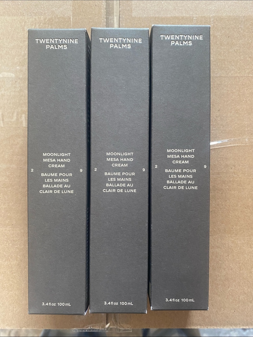 NEW set of 3 Twentynine palms Moonlight Mesa Hand Cream   No offers retails $158